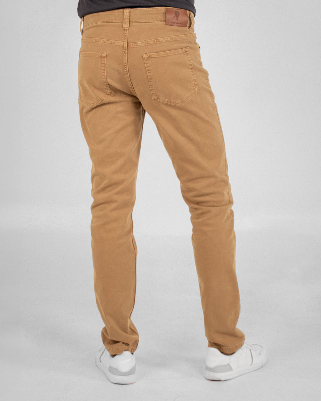 Pantalón 5 bolsillos en drill british khaki para hombre