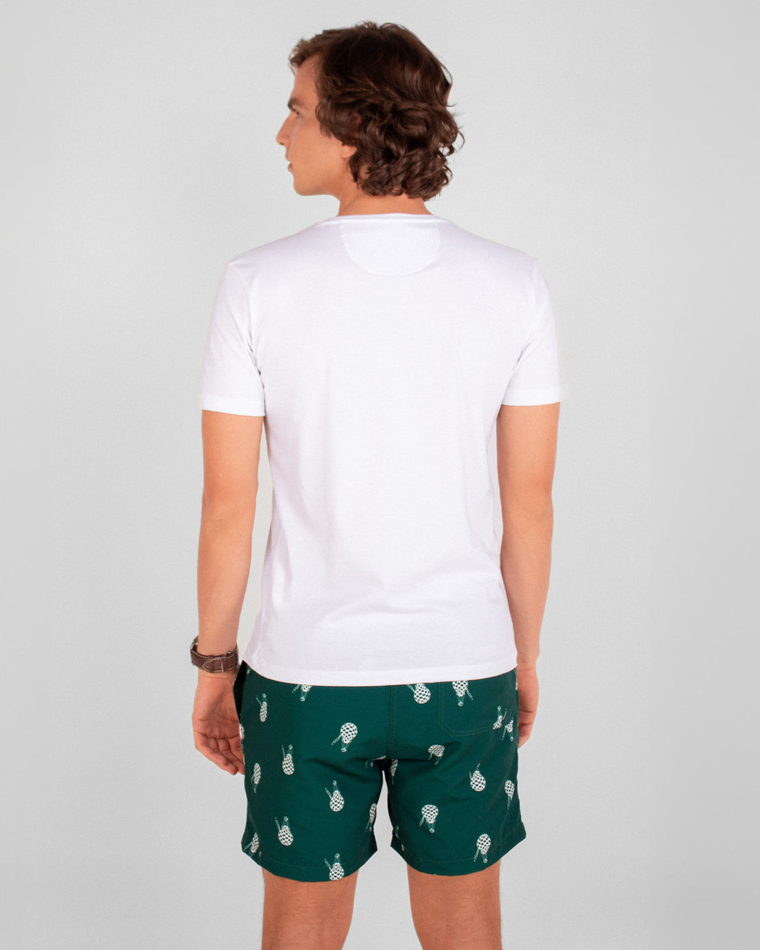 Pantaloneta de baño estampada para hombre