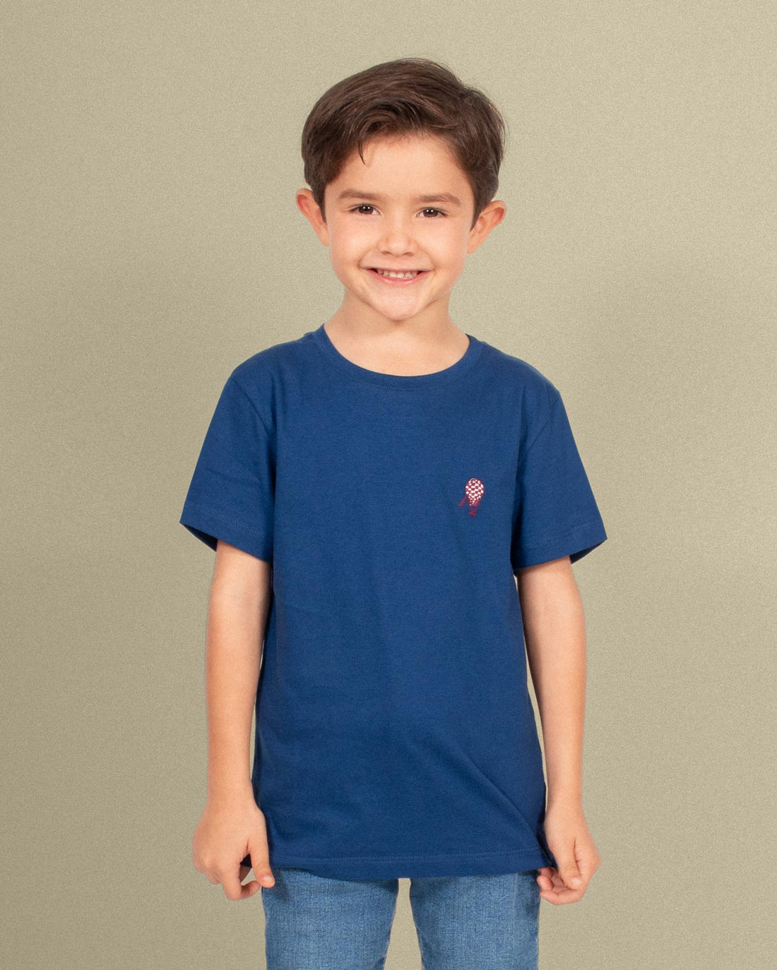 Camiseta azul navy en algodón para niño